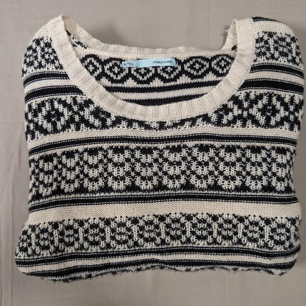 Maurices Nordic Pattern Sweater/Dress- size XL